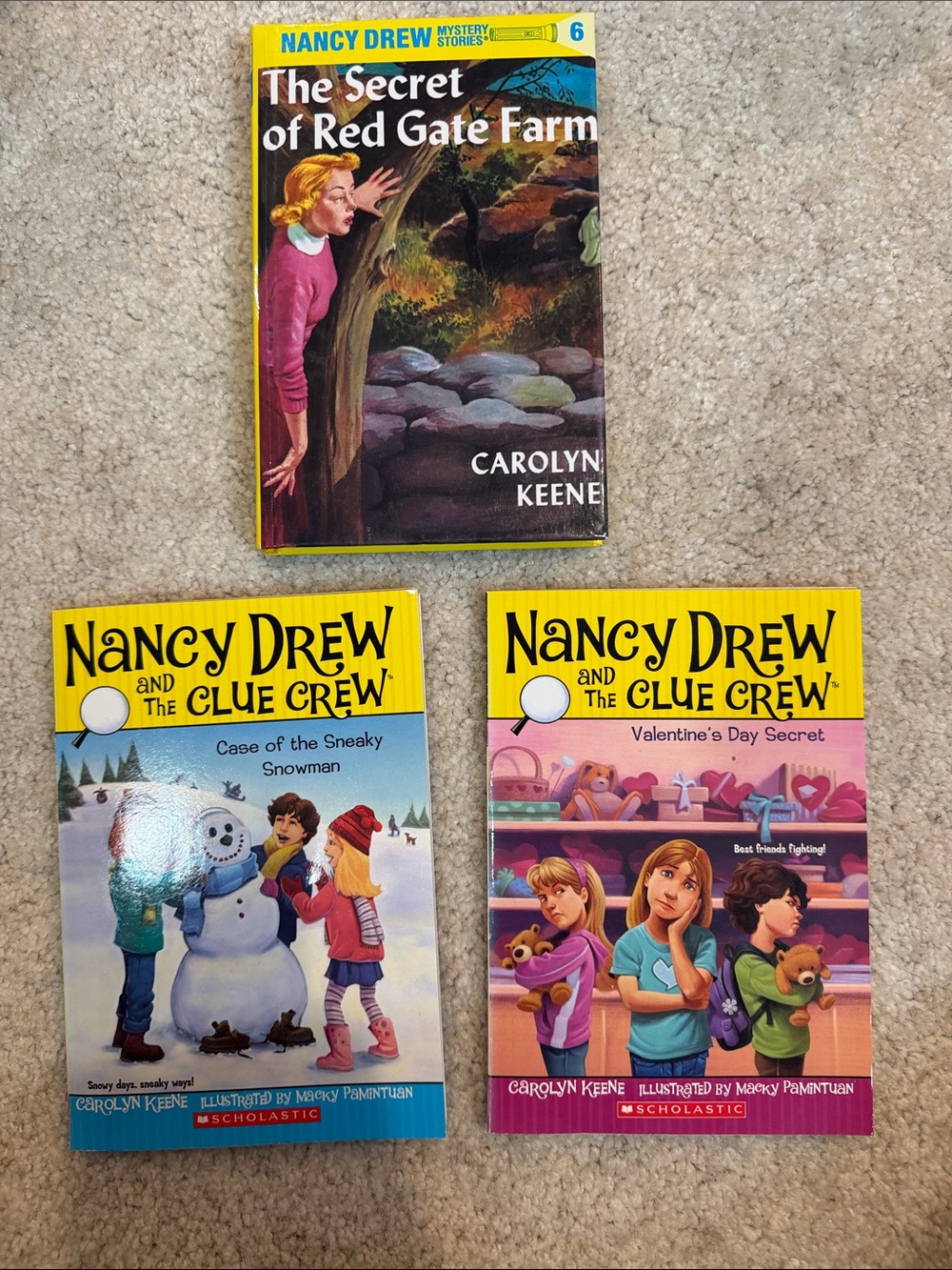 Nancy Drew Kids Mystery Book Set - Set of 3 - 1 Hard Cover & 2 Paperback books